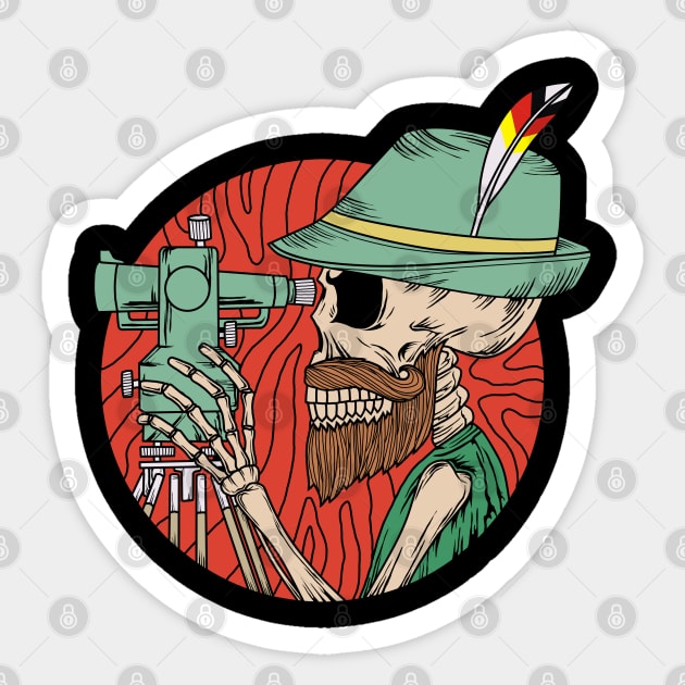 Bavarian Surveyor Sticker by AZMTH CLOTHING